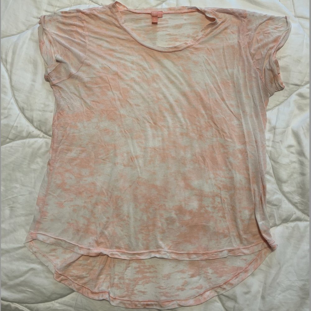 Distressed Ultra-Soft Pink T-Shirt